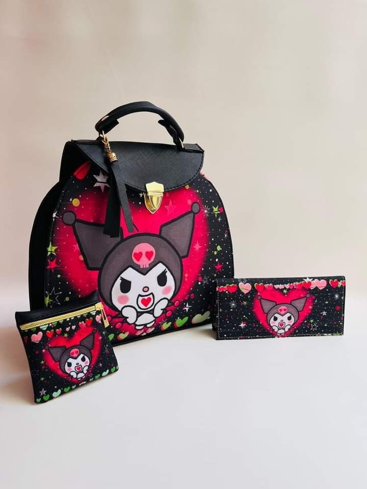 Back Pack Purse Kuromi Set....