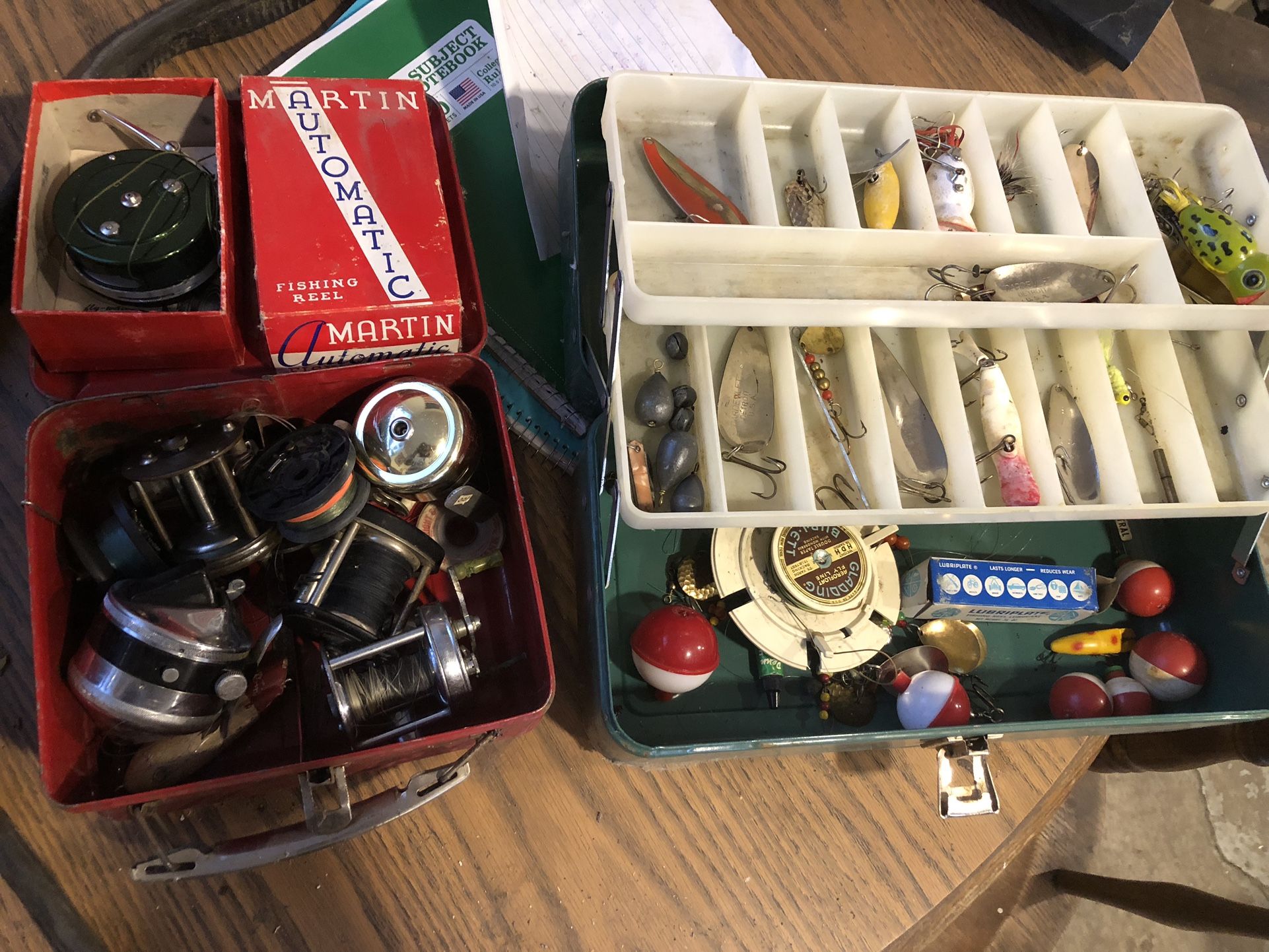 Vintage fishing equipment