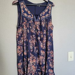 Democracy Ladies Sleeveless Boho Dress XL