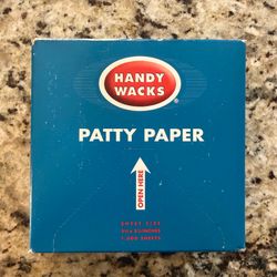 Handy Wacks Patty Paper 1000 Count New in Sealed Box