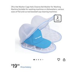Brand new 2Pcs Hat Washer Cage Hats Cleaner,Hat Washer for Washing Machine,Suitable for washing machines or dishwashers, various sizes of flat and cur
