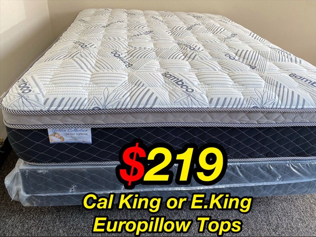 King Bamboo Plush Comfort Europillow Top 12inch Matres!!