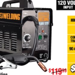 Flux 125 welder brand new one box never been opened never been used Chicago electric