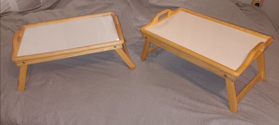 Wooden bed trays 
Wanting to sell together $20 total 
Located (5900 Lewis st Dallas TX 75206)
No holds and cross posted