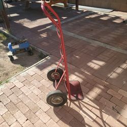 Red Push Dolly  Ruber Tires  Never Flat Industrial Grade  I ASK $45.00