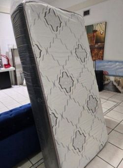 New TWIN SIZE MATTRESS REGULAR WITH BOXSPRING SET COLCHONES NUEVOS INDIVIDUALES 