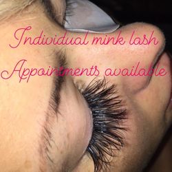 Individual Mink lash services $50 Specials