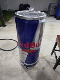 Red Bull Giant Can Mini Fridge Cooler