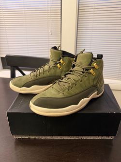 Jordan 12 Olive Green in Men’s size 11