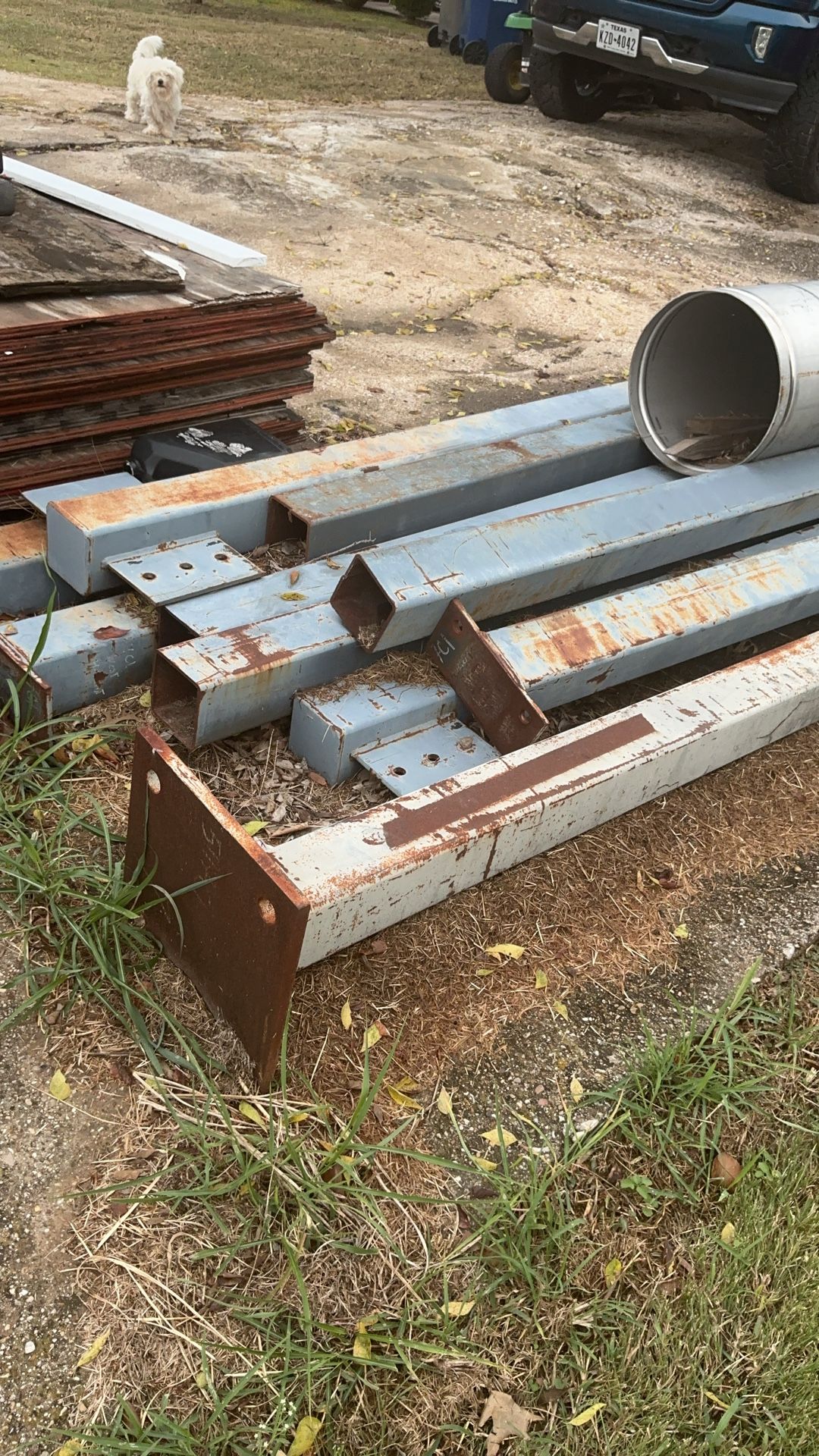 Steel Post And Deck Material