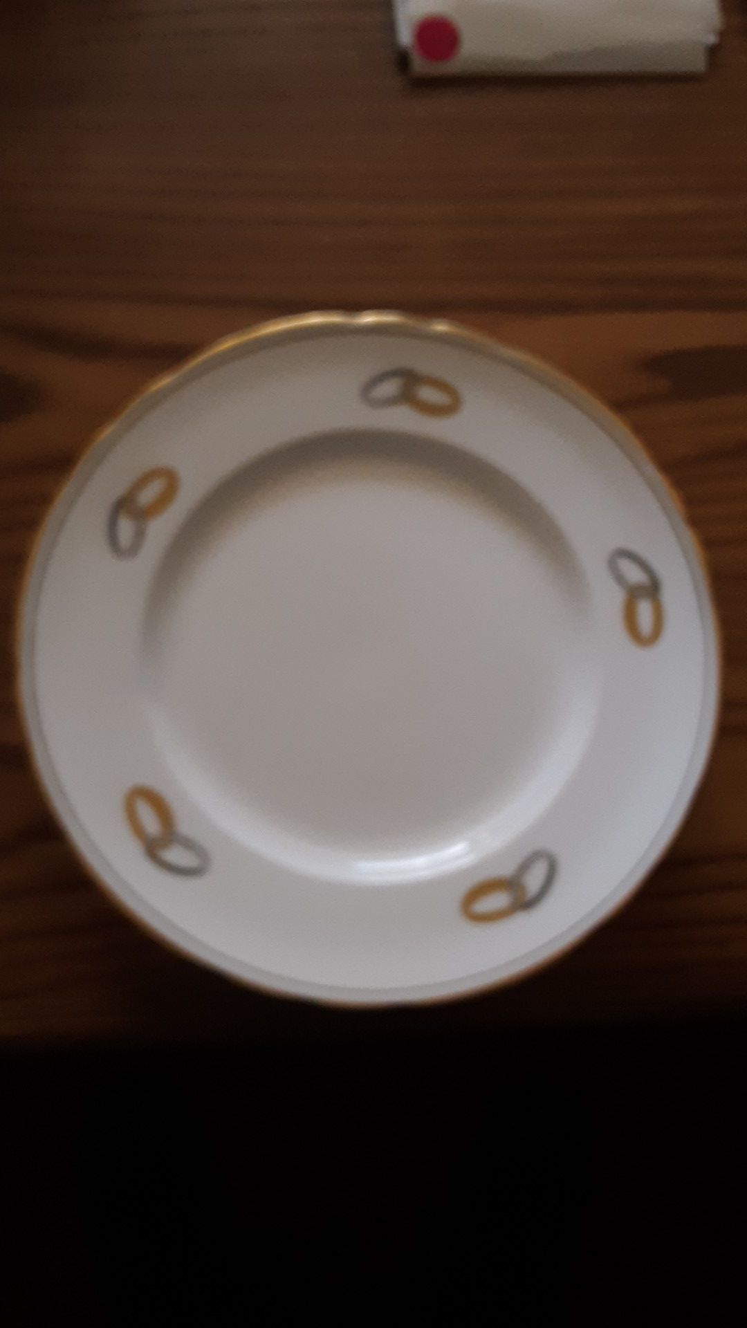 Tuscan bone china small plates wedlock design