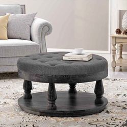 4pin tufted coffee table gray tufted