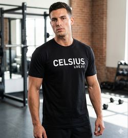 Celsius Men’s T-Shirt Size Medium - Black (Promo item)