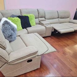 Labor Day sale now. Alejandra Bay’s reclining sectional only $1499. Easy finance option. Same day delivery.
