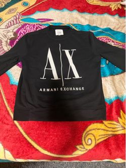 Black Armani Exchange crewneck