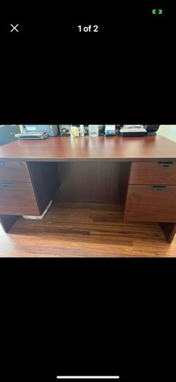 Executive Desk with Filing Drawers