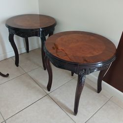 2 Vintage Traditional Coffee Or Side Tables