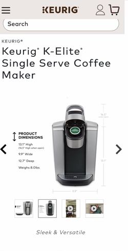 Keurig K Elite with pod drawers