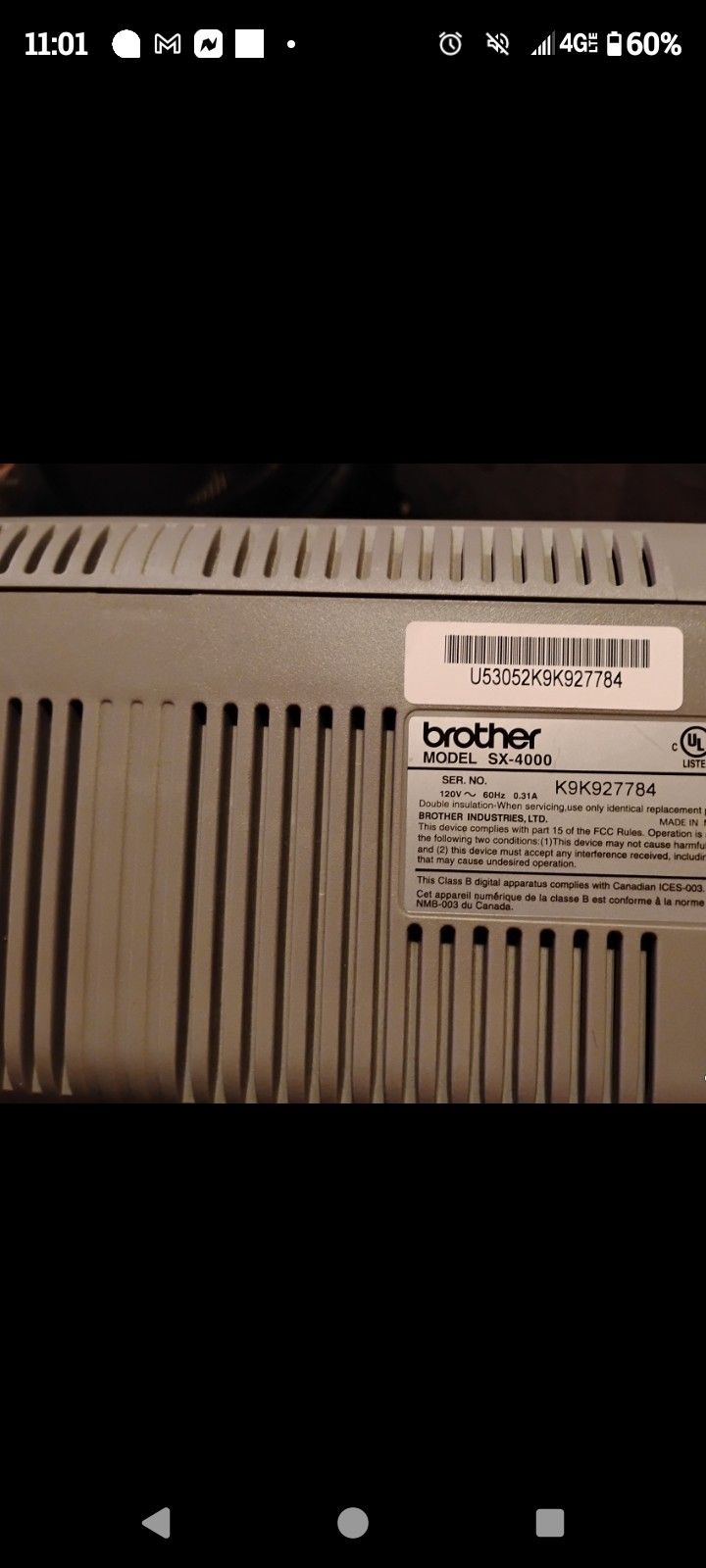 Brother  Sx4000 Portable Typewriter