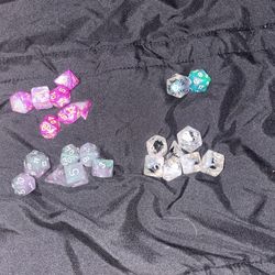 3 Sets Of Dice