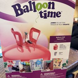 New Balloon Time Jumbo Helium Tank Blend Kit comes with White ribbon   
