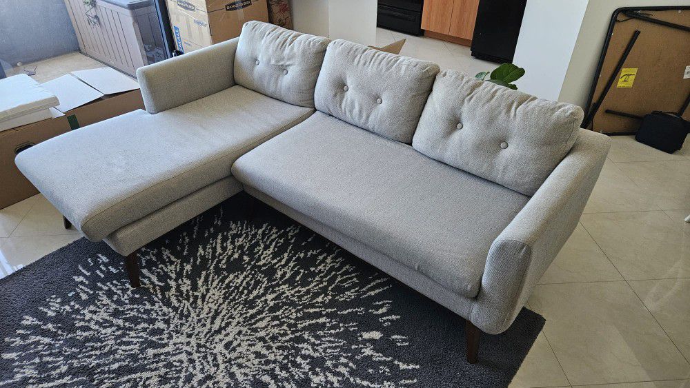 87.8" Keating Sofa and Chaise Sectional by AllModern