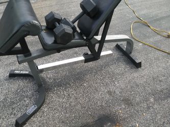 TSA bench. W/35lbs dumbells
