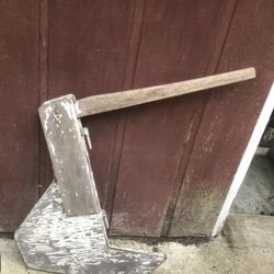 Vintage Wooden Sail Boat Rudder with Handle