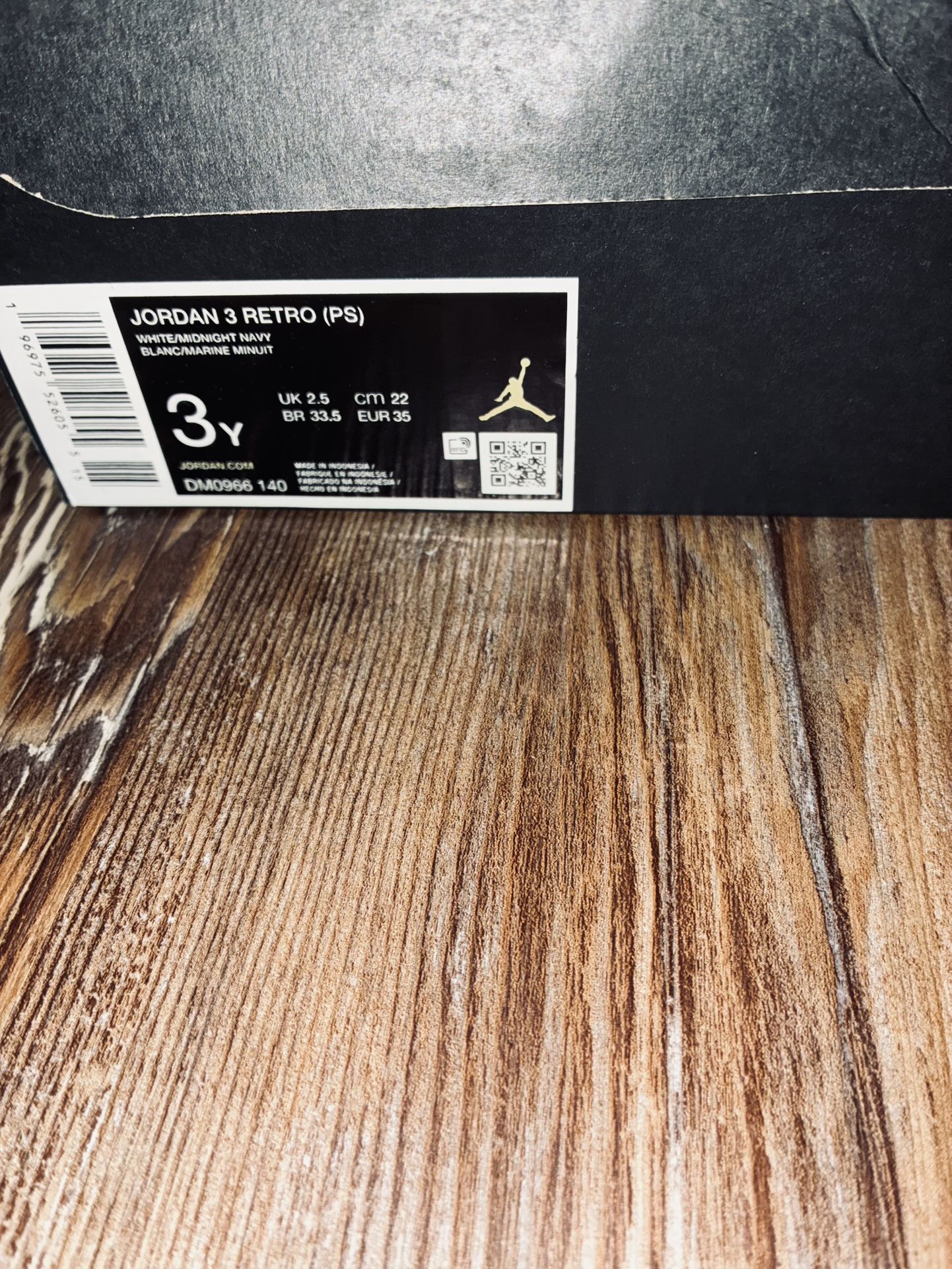 Jordan 3 Retro Size 3Y