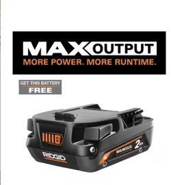 🔥 RIDGID 18V MAX Output 2.0Ah Lithium-Ion Battery - BRAND NEW /
SEALED! 🔥