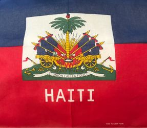 Haiti Flag 100% Cotton Bandana