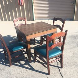 Table And 4 Chairs 