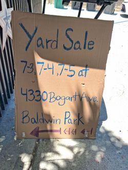Yard sale