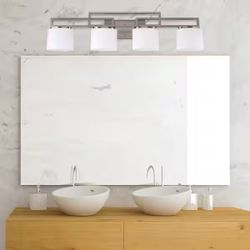 Large Beautiful Wall Mount Bathroom Light 36” Long With 4 Lights 