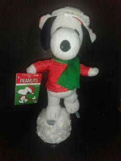 Special*Peanuts Skating Animated Musical Snoopy Plush Figure***