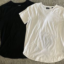 Cuts Curve Hem tshirts 