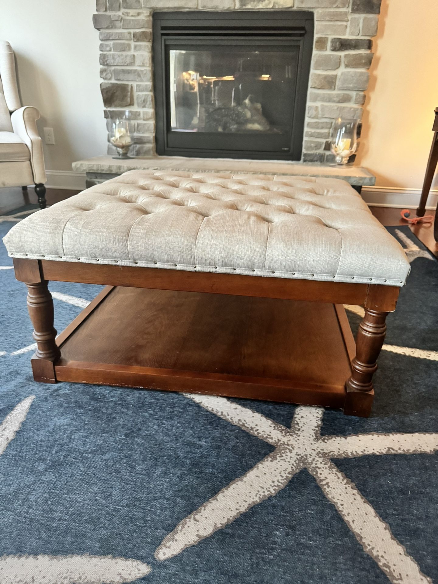 Coffee Table/ Tuffed Ottoman 