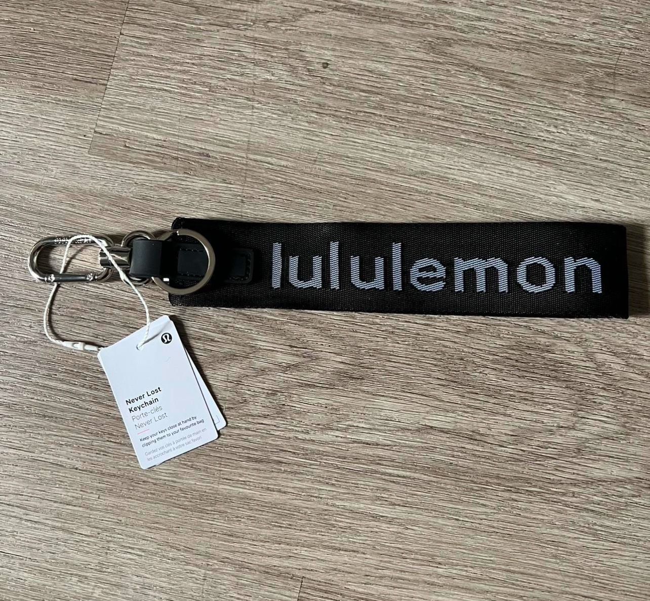 Black Lululemon Keychain