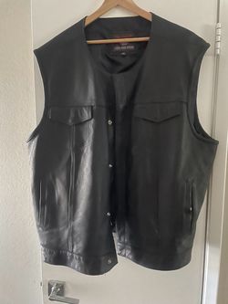 Leather Vest 6x like new