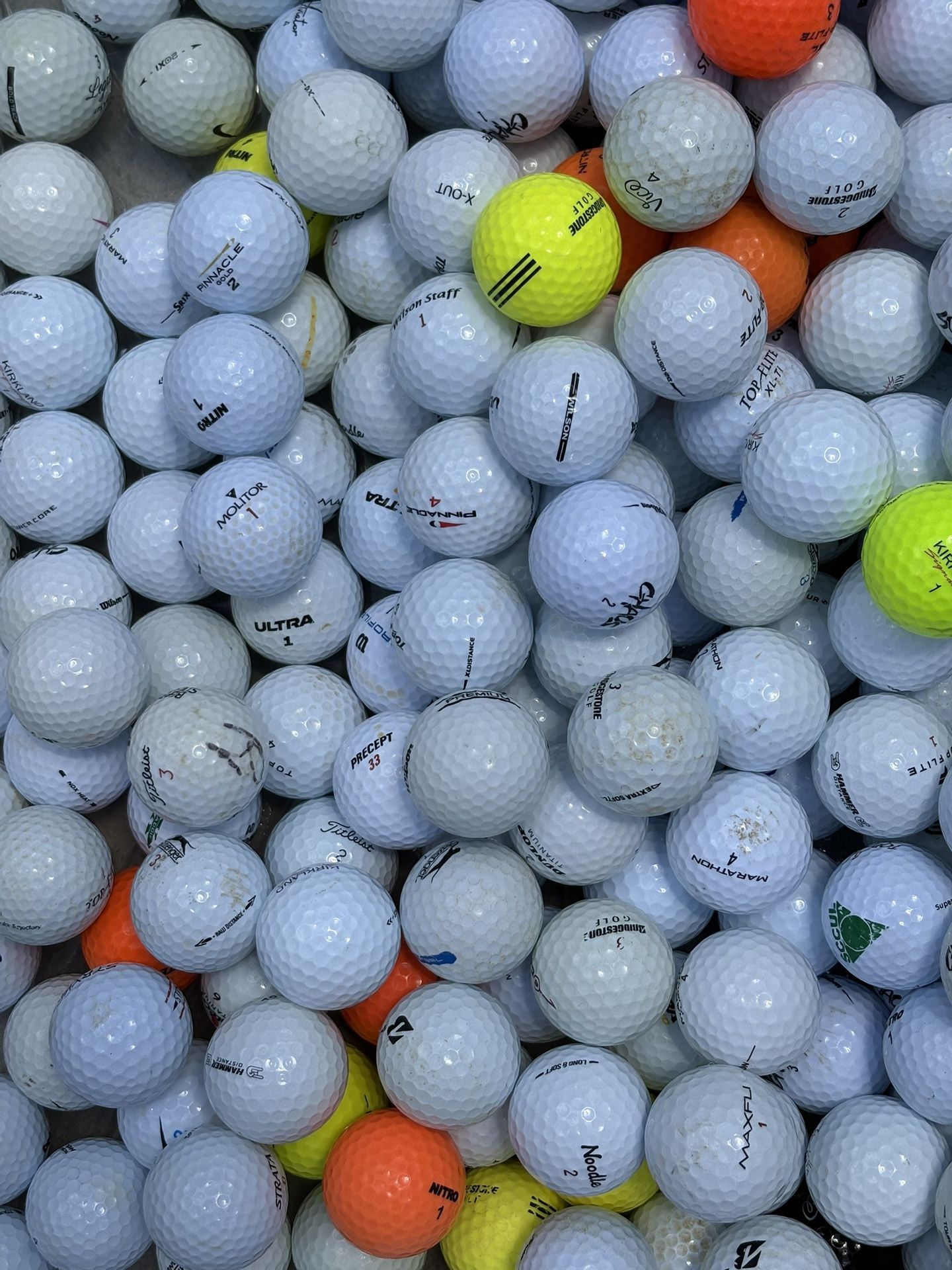 100 Miscellaneous Golf Balls