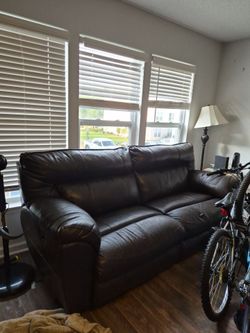 Reclining couch some slight pet damage