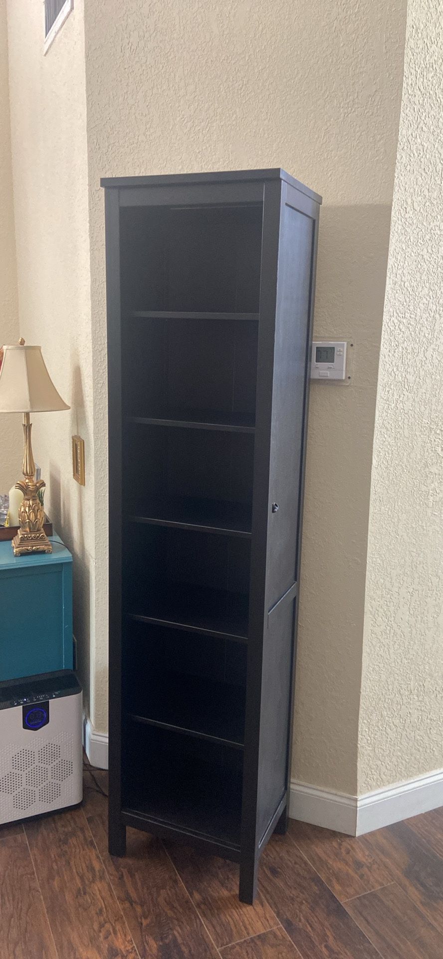 Shelf organizers book organizers or just organizer : H77.7”, W18.7”,Deep13.5”. 6 adjustible levels. West Boca