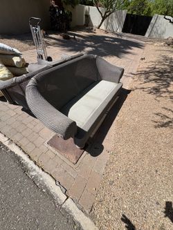 Outdoor furniture no cushions