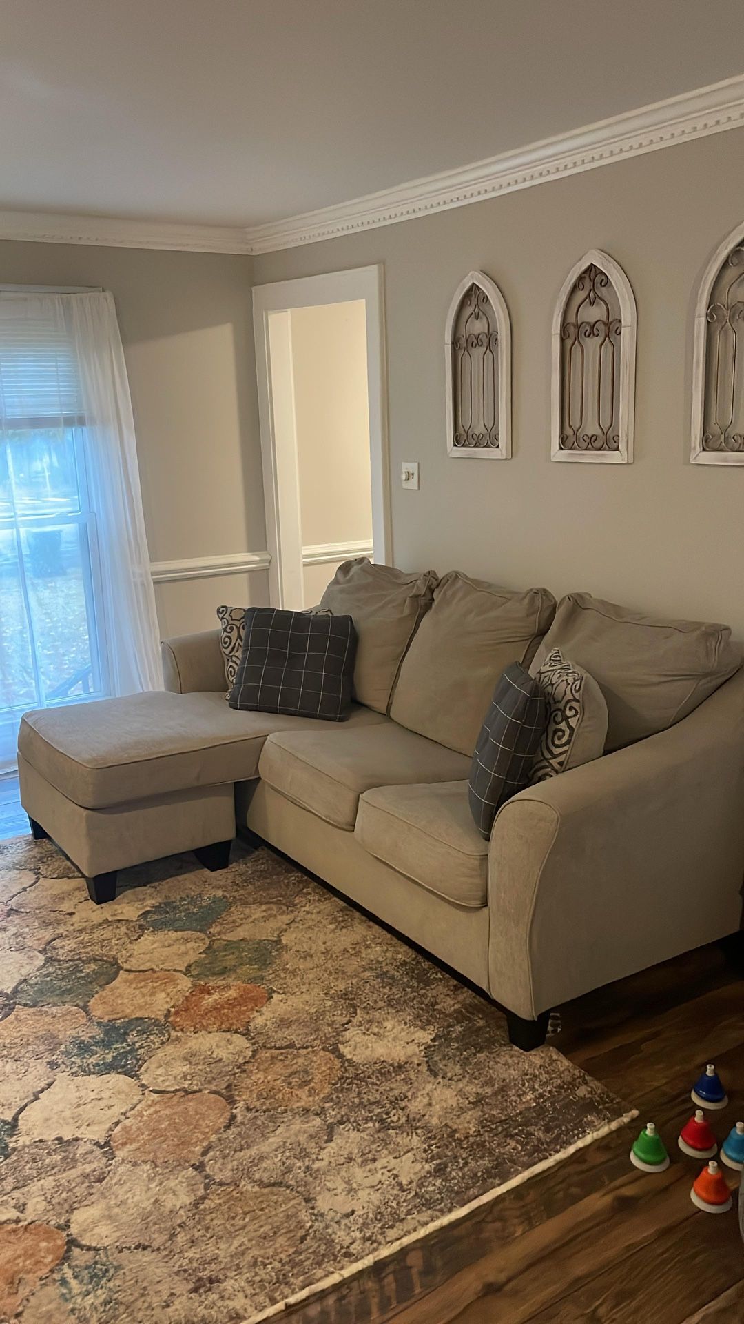 Ashley Abney Sofa Chaise - Driftwood