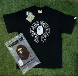 Bape x Chrome tee black size small