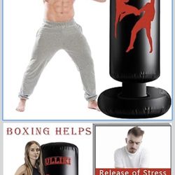 Freestanding Punching Bag for Adults with Gloves,
