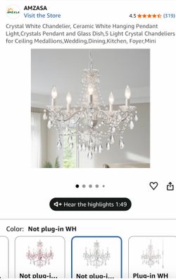 Chandalier crystal new $$60