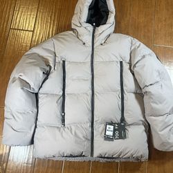 Under Armour UA Limitless STORM Down Hooded Zip blue Puffer Jacket Mens XL