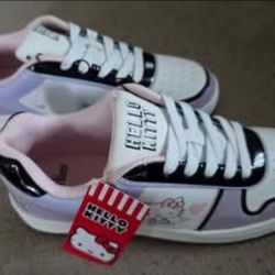 Brand New Woman Size 9 Hello Kitty Designed Sneakers 