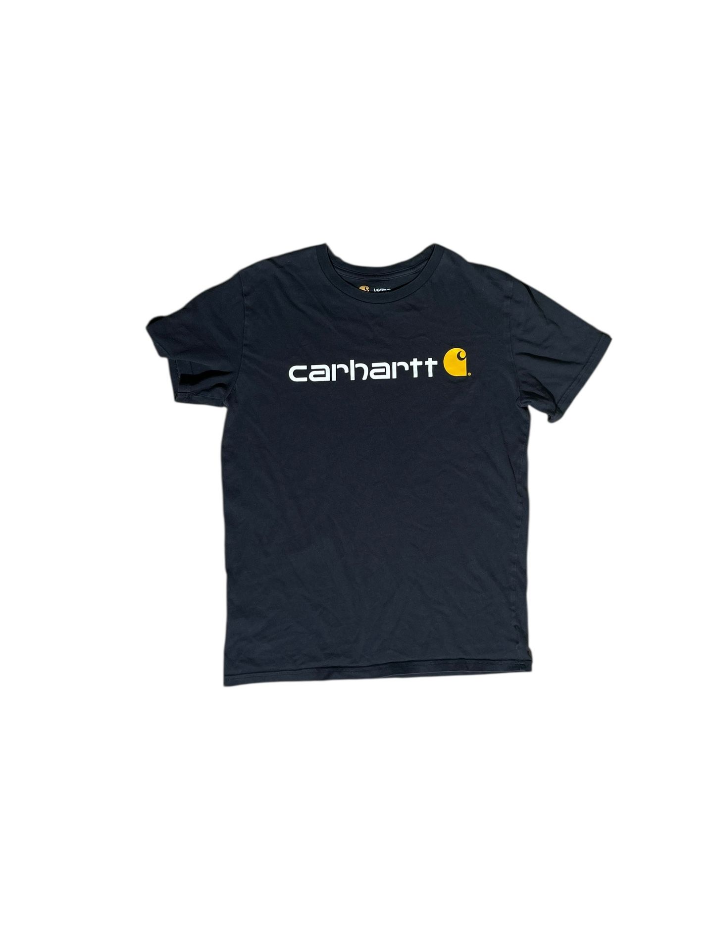 Carhartt Youth Large (14–16) Black Logo Short Sleeve T-Shirt